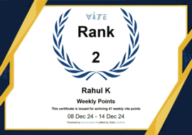 Vite Acceleratron - Certificate Page - Image